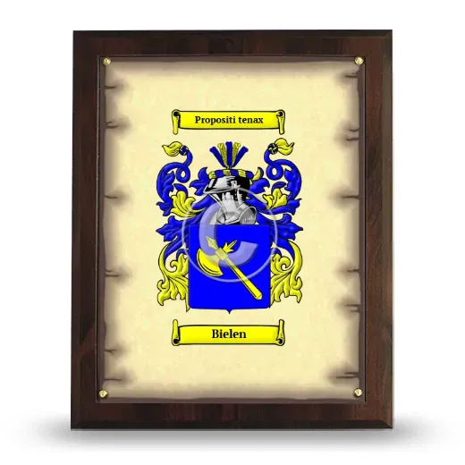 Bielen Coat of Arms Plaque