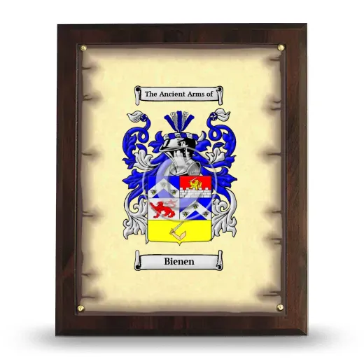 Bienen Coat of Arms Plaque