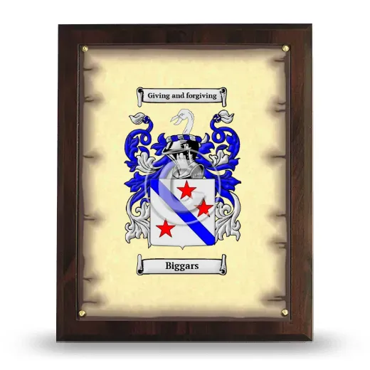 Biggars Coat of Arms Plaque