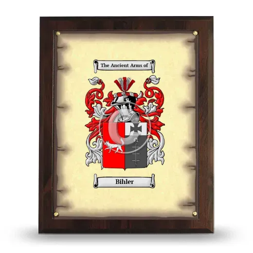 Bihler Coat of Arms Plaque