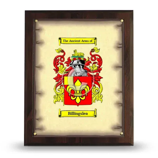 Billingslea Coat of Arms Plaque