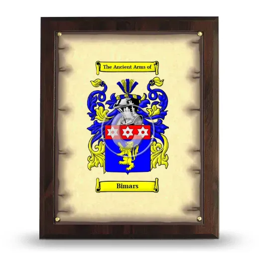 Bimars Coat of Arms Plaque