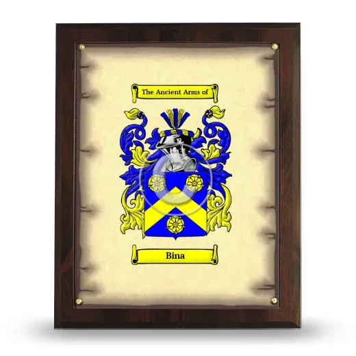 Bina Coat of Arms Plaque