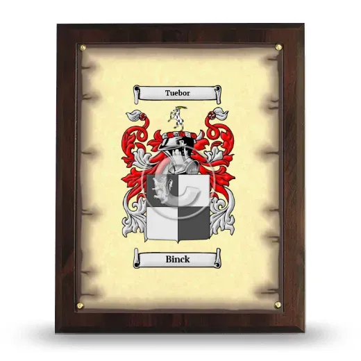 Binck Coat of Arms Plaque