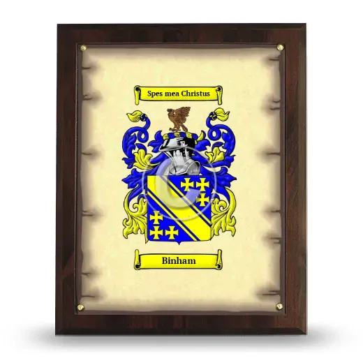 Binham Coat of Arms Plaque