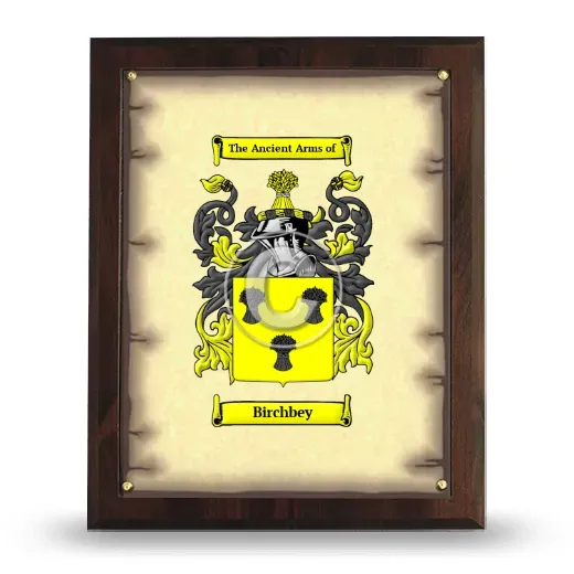 Birchbey Coat of Arms Plaque