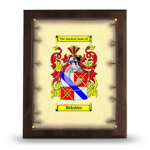 Birkshire Coat of Arms Plaque