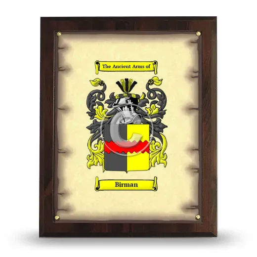 Birman Coat of Arms Plaque