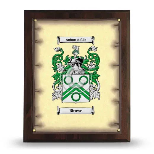 Birowe Coat of Arms Plaque