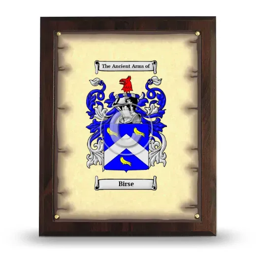 Birse Coat of Arms Plaque