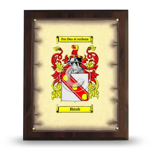 Bizub Coat of Arms Plaque