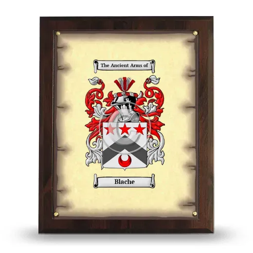 Blache Coat of Arms Plaque