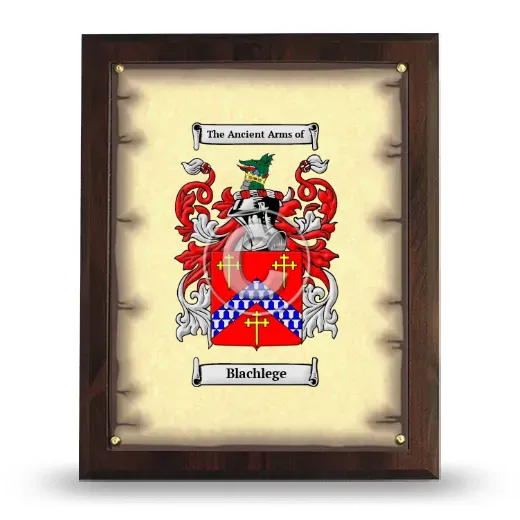 Blachlege Coat of Arms Plaque