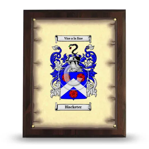 Blacketer Coat of Arms Plaque