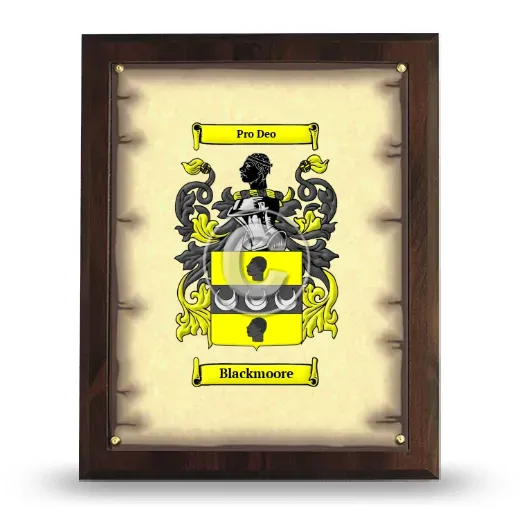 Blackmoore Coat of Arms Plaque