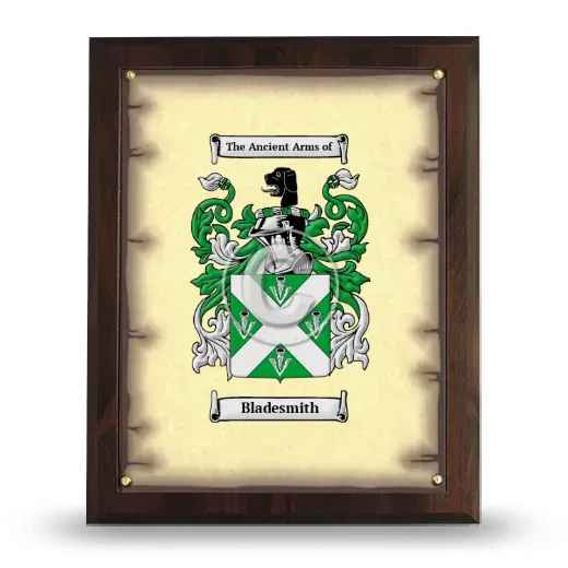Bladesmith Coat of Arms Plaque