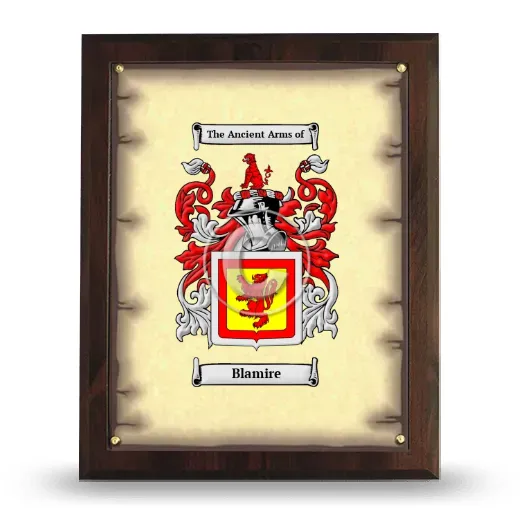 Blamire Coat of Arms Plaque