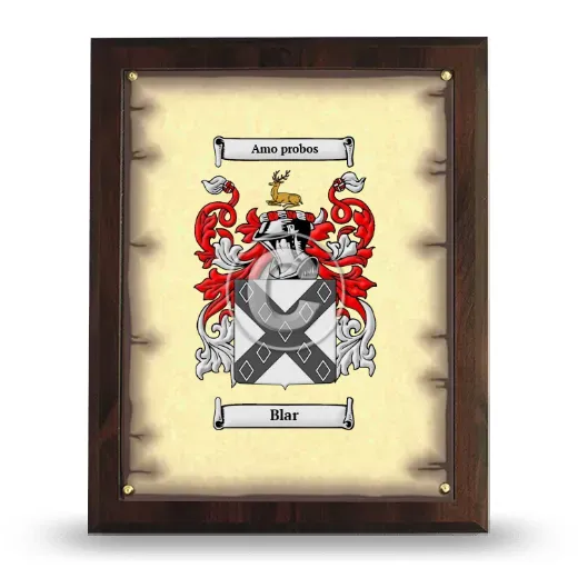Blar Coat of Arms Plaque