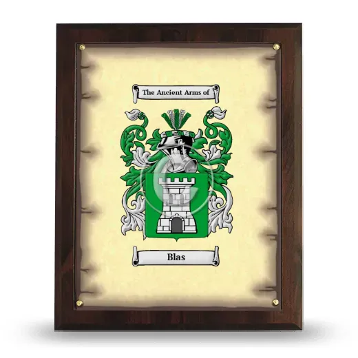 Blas Coat of Arms Plaque
