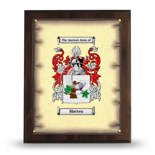 Blatten Coat of Arms Plaque
