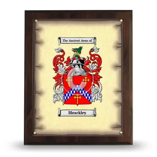 Bleackley Coat of Arms Plaque