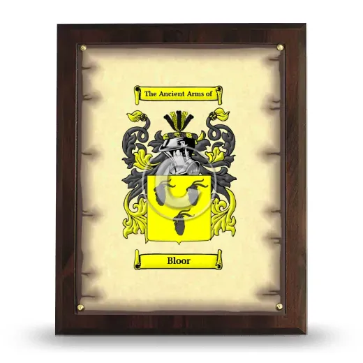 Bloor Coat of Arms Plaque