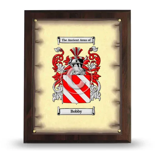 Bobby Coat of Arms Plaque