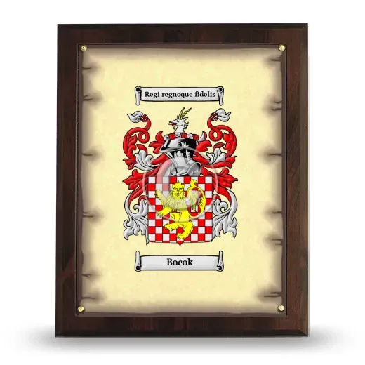 Bocok Coat of Arms Plaque