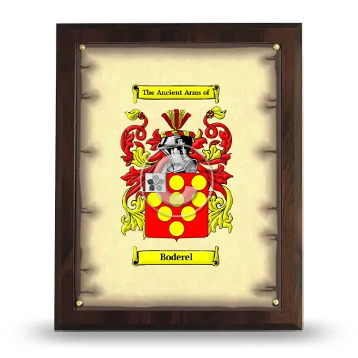 Boderel Coat of Arms Plaque