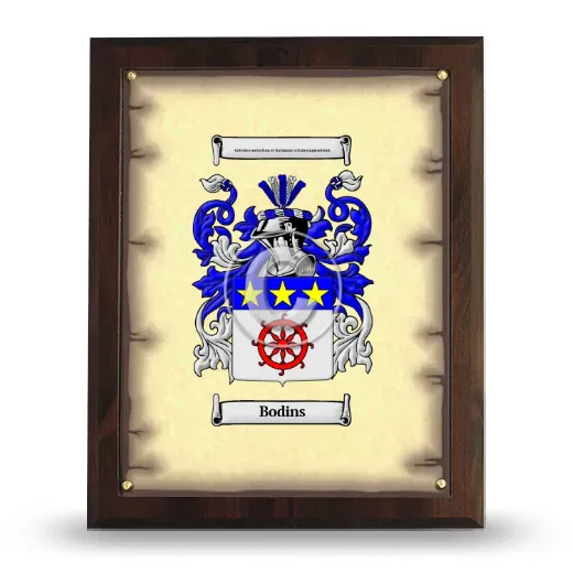 Bodins Coat of Arms Plaque