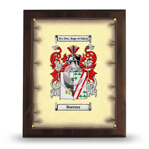 Boerma Coat of Arms Plaque