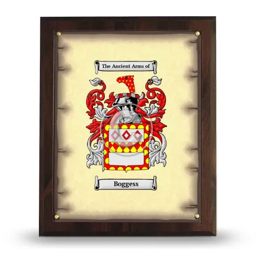 Boggess Coat of Arms Plaque
