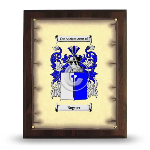 Bogner Coat of Arms Plaque