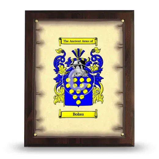 Bolau Coat of Arms Plaque