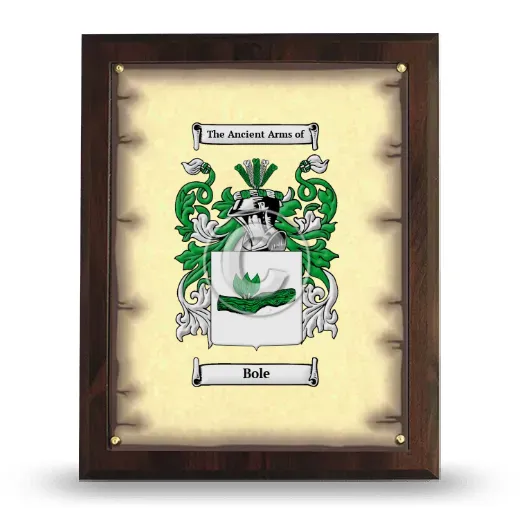 Bole Coat of Arms Plaque