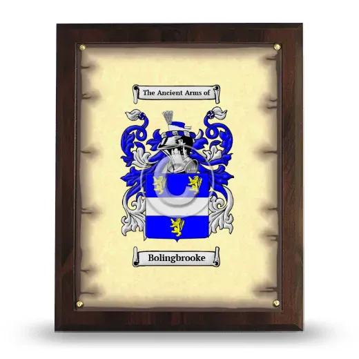 Bolingbrooke Coat of Arms Plaque
