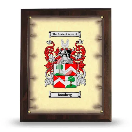 Bomberg Coat of Arms Plaque