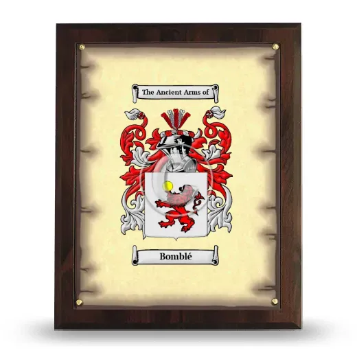 Bomblé Coat of Arms Plaque