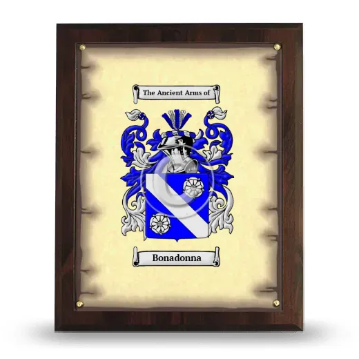 Bonadonna Coat of Arms Plaque