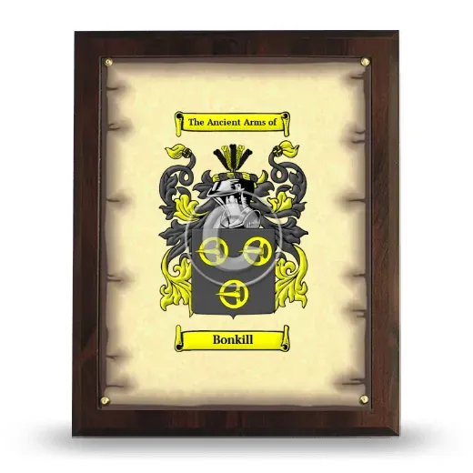 Bonkill Coat of Arms Plaque