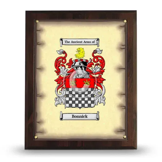 Bonnick Coat of Arms Plaque