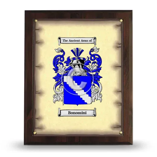 Bonomini Coat of Arms Plaque