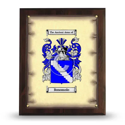 Bonomolo Coat of Arms Plaque