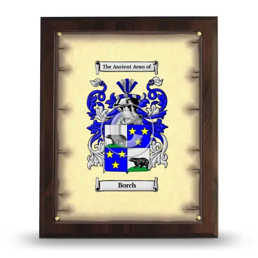 Borch Coat of Arms Plaque