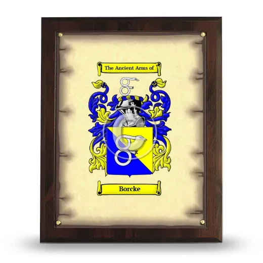 Borcke Coat of Arms Plaque