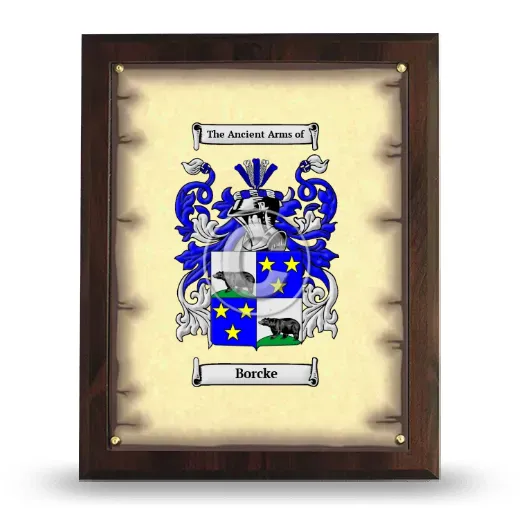 Borcke Coat of Arms Plaque