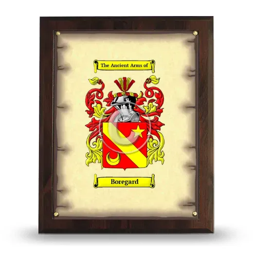 Boregard Coat of Arms Plaque