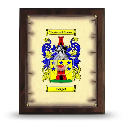 Borgel Coat of Arms Plaque
