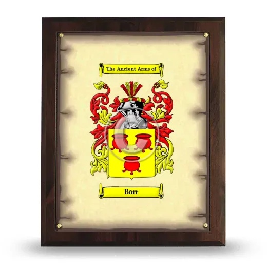 Borr Coat of Arms Plaque