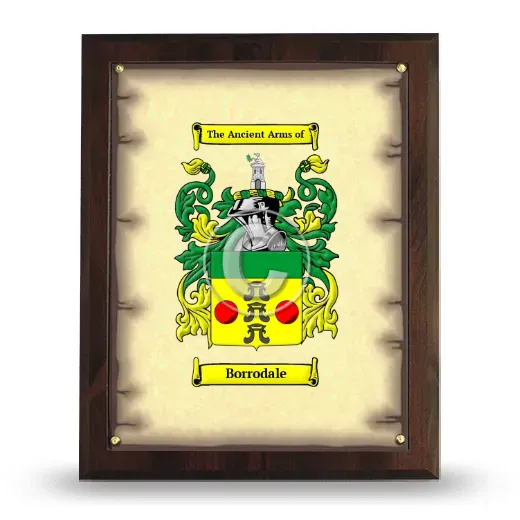 Borrodale Coat of Arms Plaque
